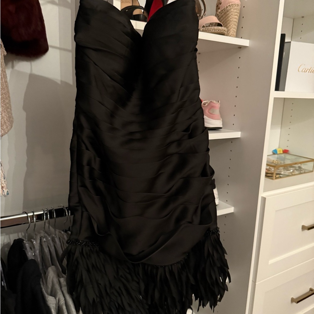Elegant Black Strapless Dress